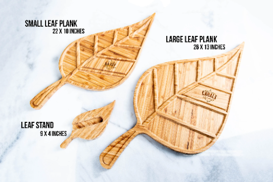 Personalized Leaf Charcuterie Serving Tray