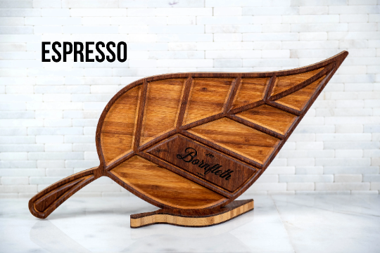 Personalized Leaf Charcuterie Serving Tray
