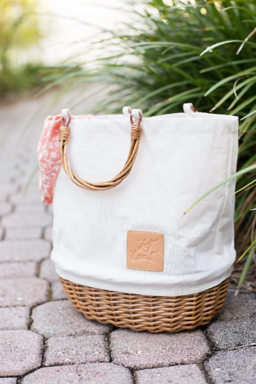 Basket Bottom Canvas Tote