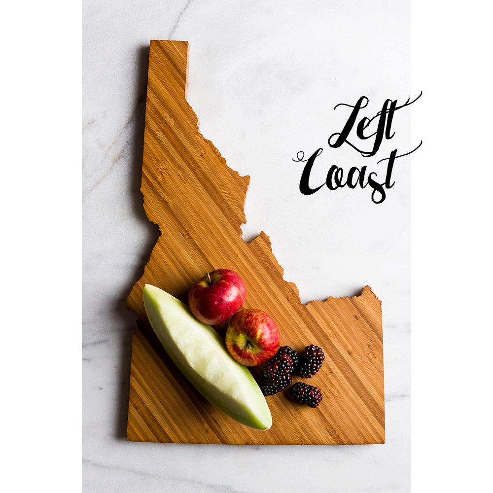 50 States Hometown Engraved State-Shaped Cutting Boards