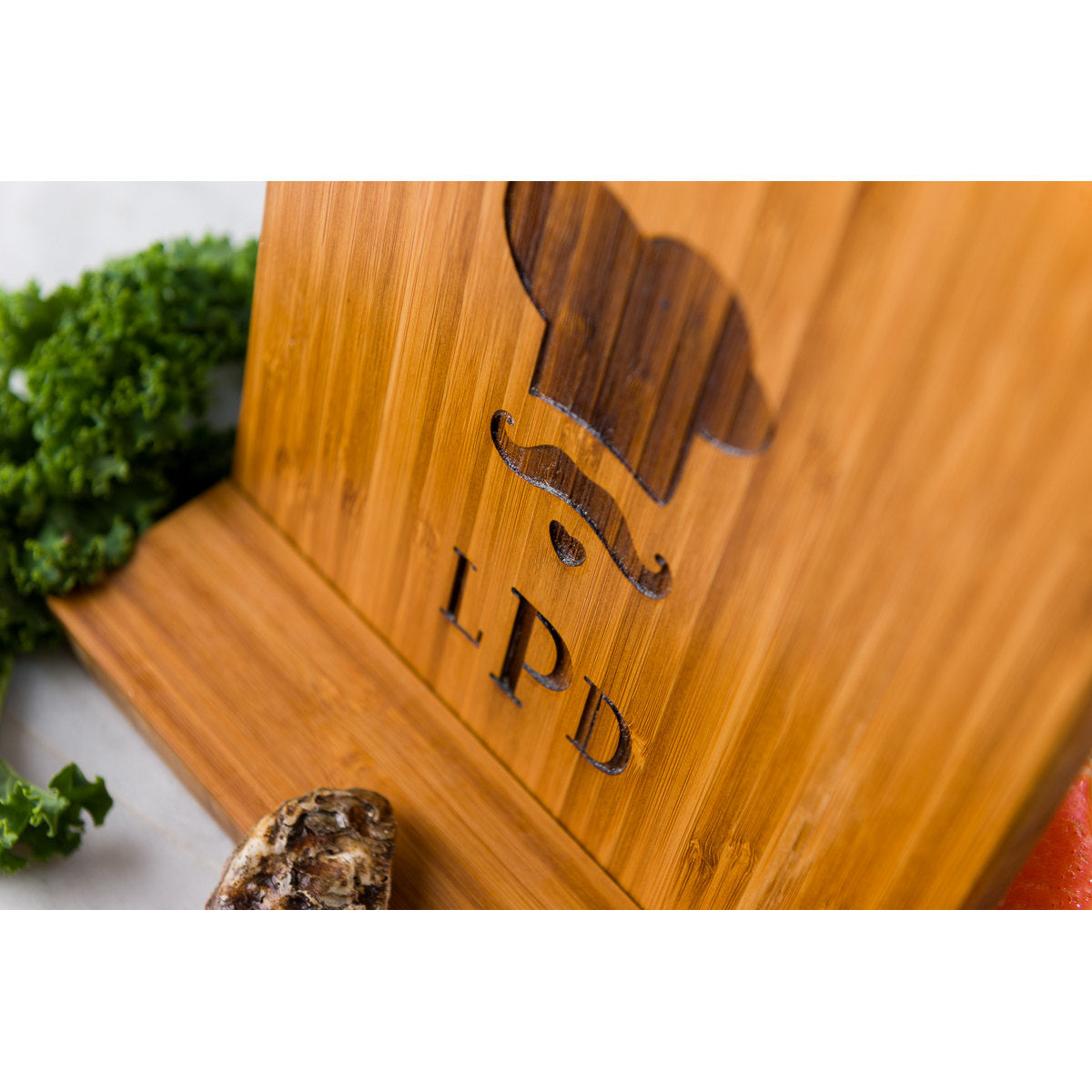 Personalized Cutting Board or Serving Tray Chef Hat Cook Wedding Men Mom Dad Anniversary Engraved Monogram Mustache Chef