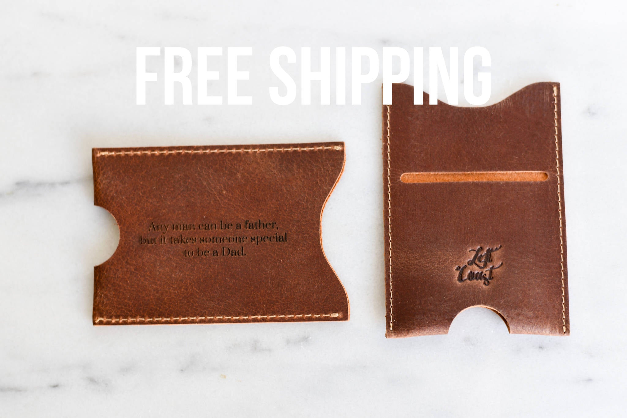 The Dunedin Personalized Leather Card Holder
