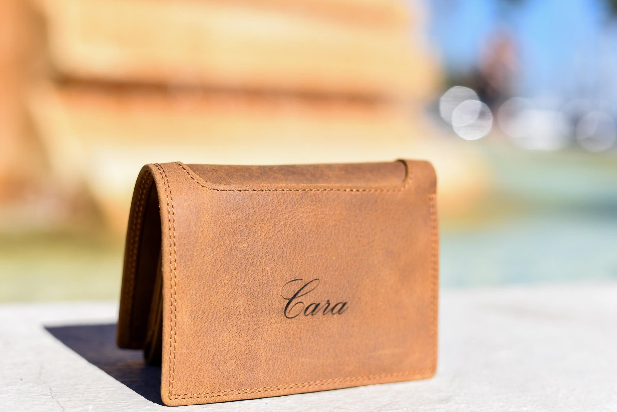 The Palm Beach Personalized Leather Wallet