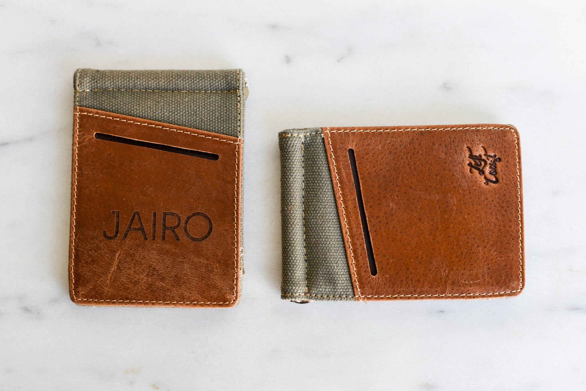 Personalized Leather Money Clip Wallet Slim Men Man Gift for Him Dad Father Boyfriend Guy Groomsman Best Man Handmade The Desoto Wallet