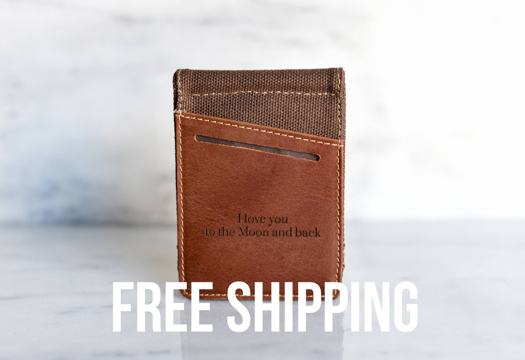 Personalized Leather Money Clip Wallet Slim Men Man Gift for Him Dad Father Boyfriend Guy Groomsman Best Man Handmade The Desoto Wallet