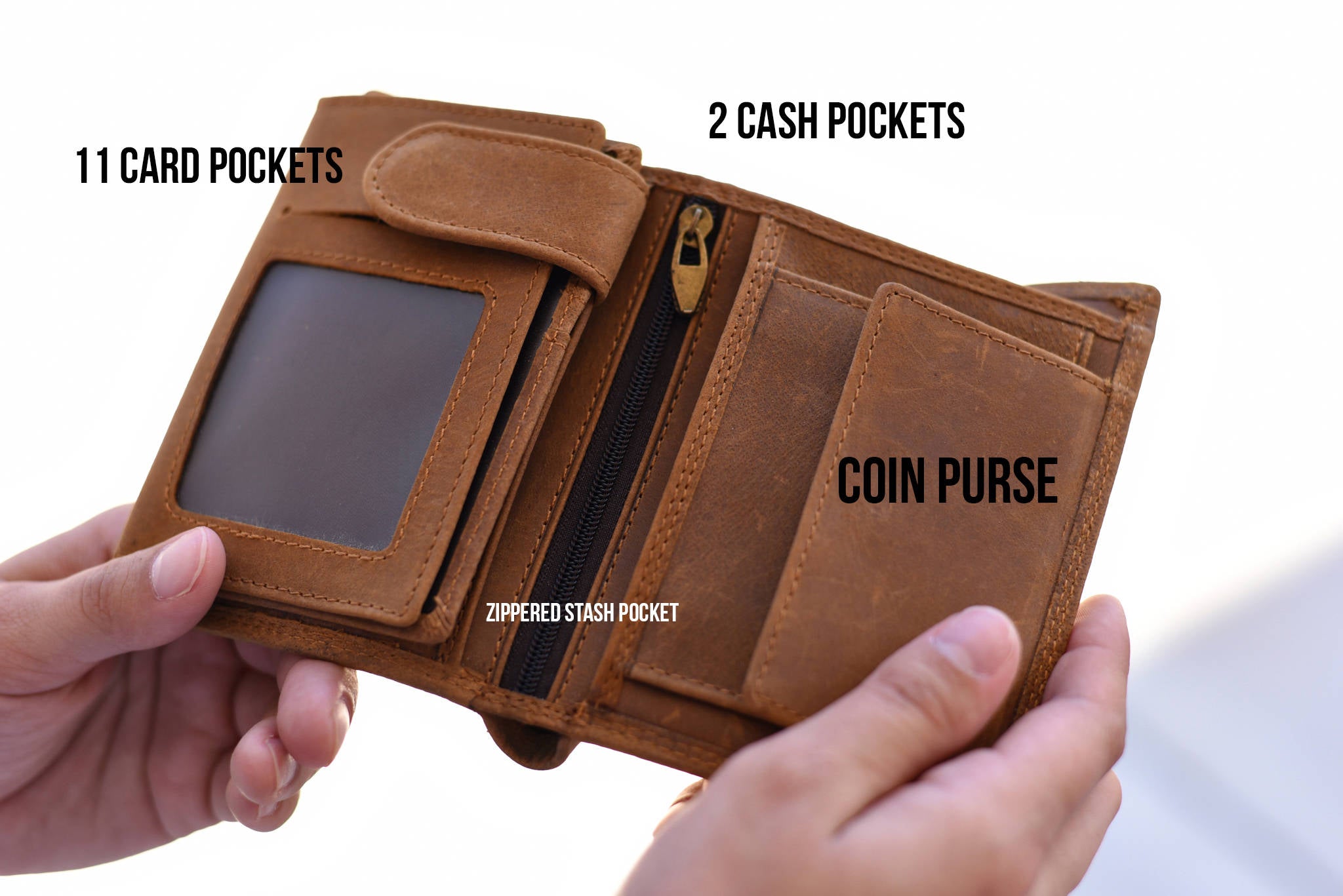The Palm Beach Personalized Leather Wallet
