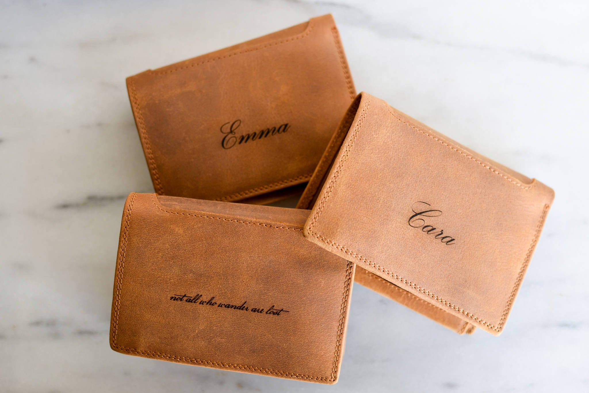 The Palm Beach Personalized Leather Wallet