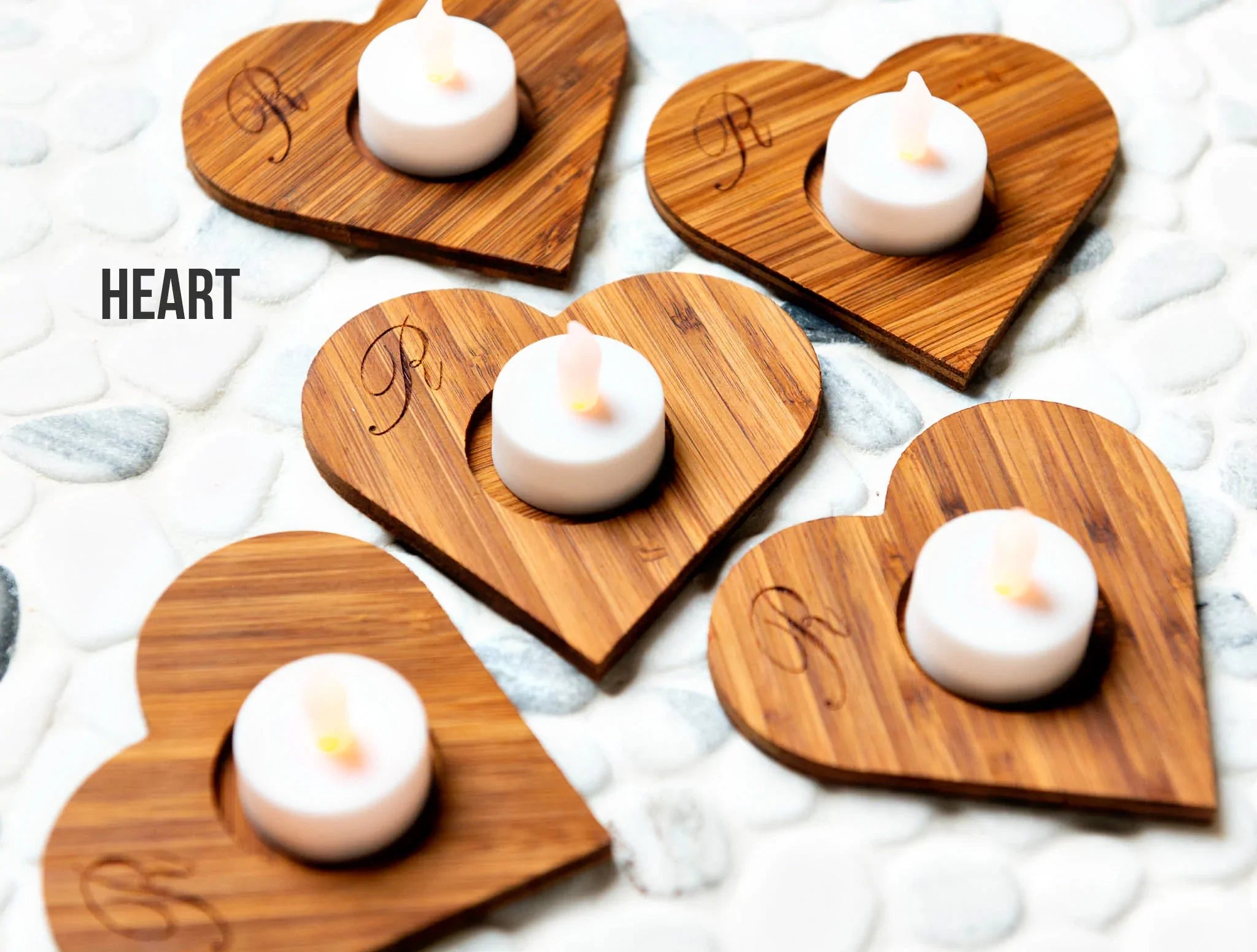 Personalized Engraved Tea Light Holders