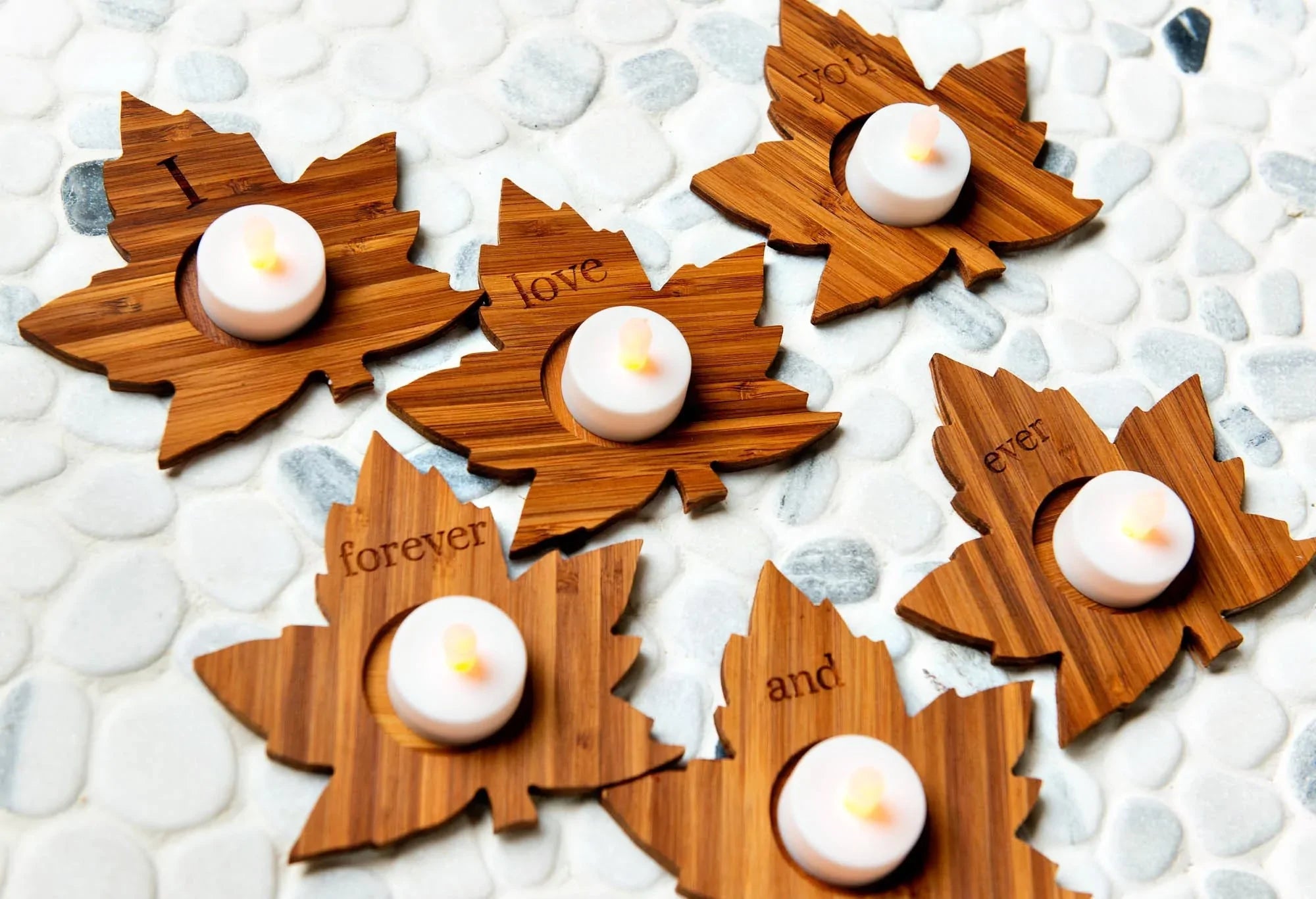 Personalized Engraved Tea Light Holders