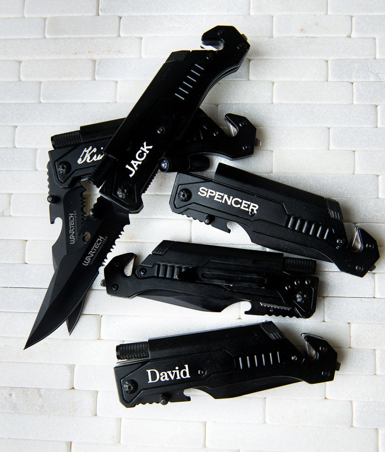 Personalized, Engraved 5 in 1 Knife & MultiTool by Left Coast Original