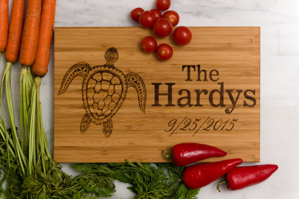 Sea Turtle Cutting Board Personalized