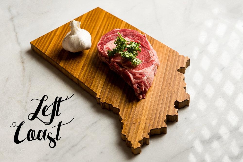 50 States Hometown Engraved State-Shaped Cutting Boards
