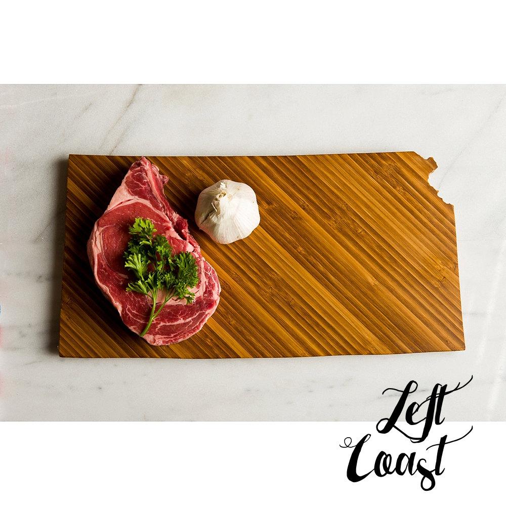 50 States Hometown Engraved State-Shaped Cutting Boards
