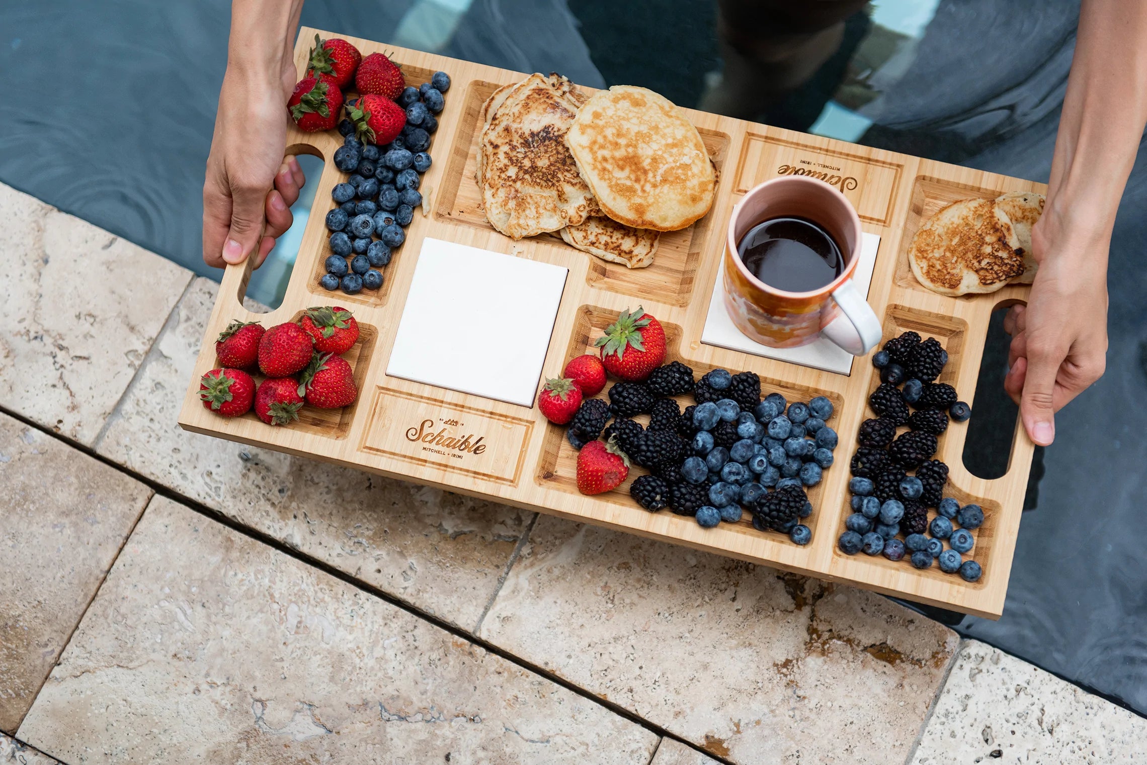 Personalized Brunch Board & Limestone Coasters