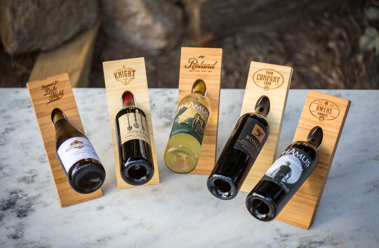 Personalized Levitating Wine Stand