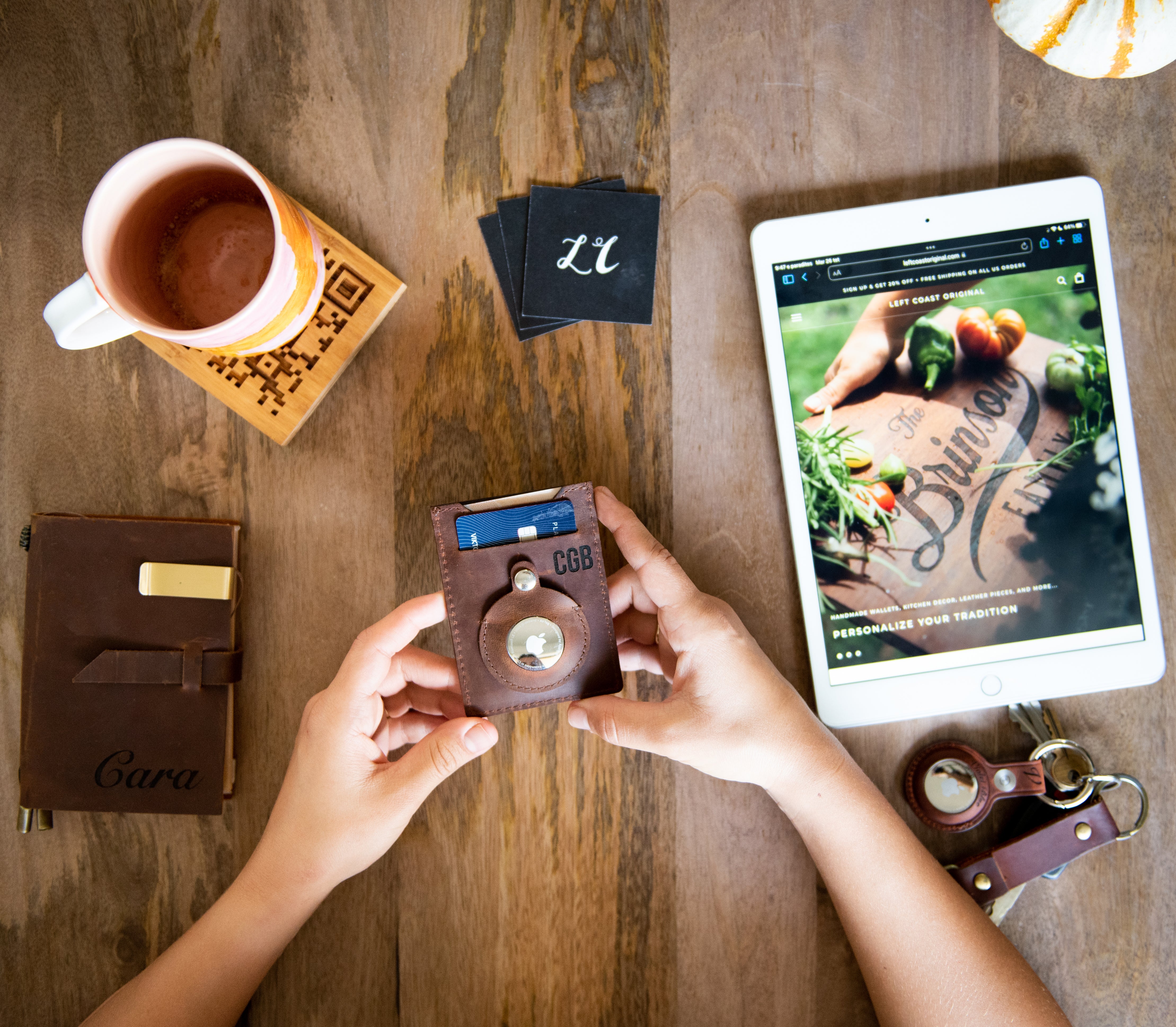 Personalized AirTag Wallet