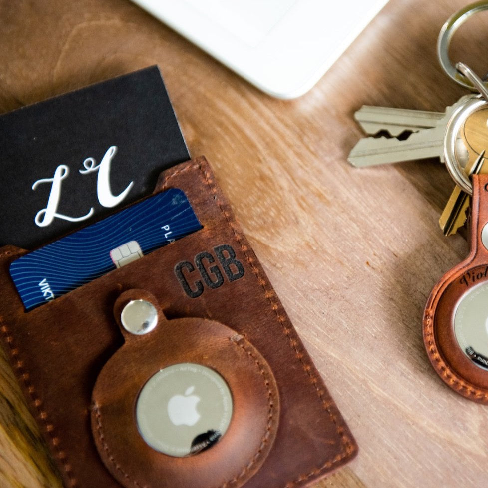 Personalized AirTag Wallet