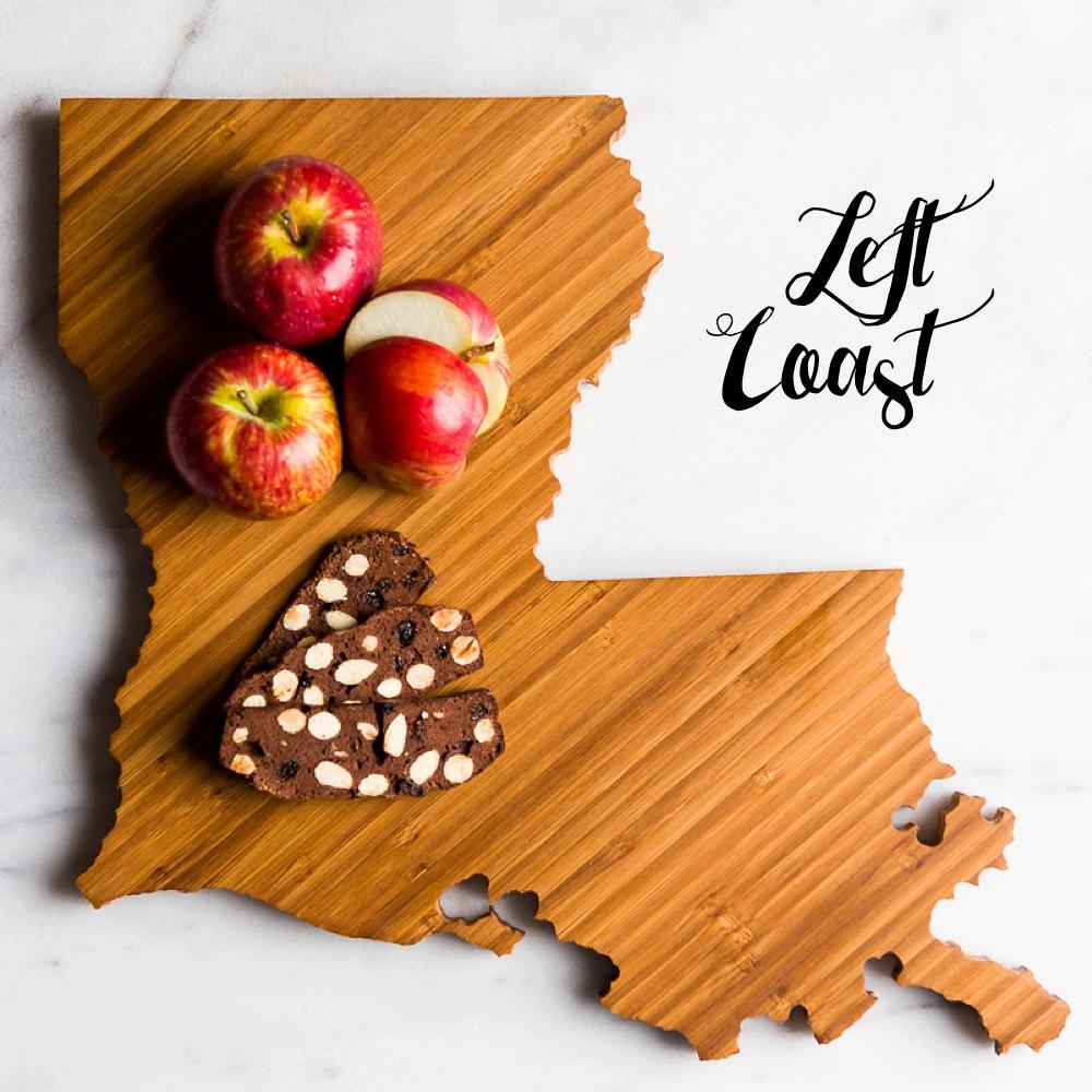 50 States Hometown Engraved State-Shaped Cutting Boards