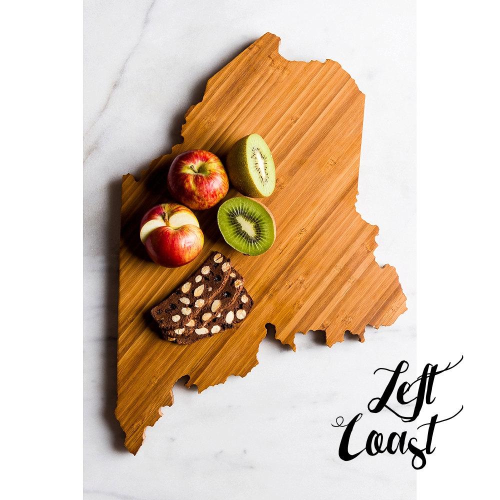 50 States Hometown Engraved State-Shaped Cutting Boards