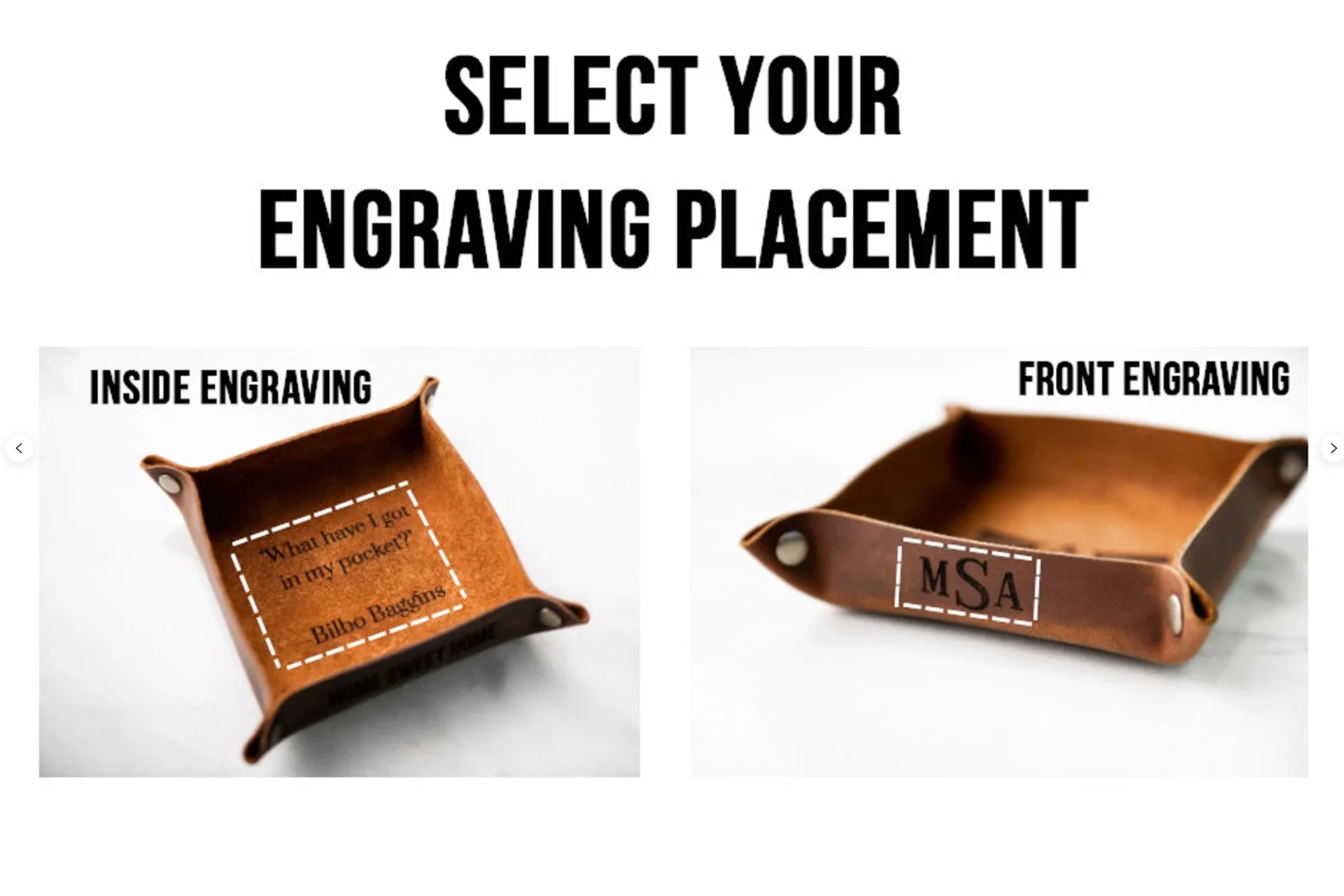 The Melbourne Personalized Leather Snap Valet