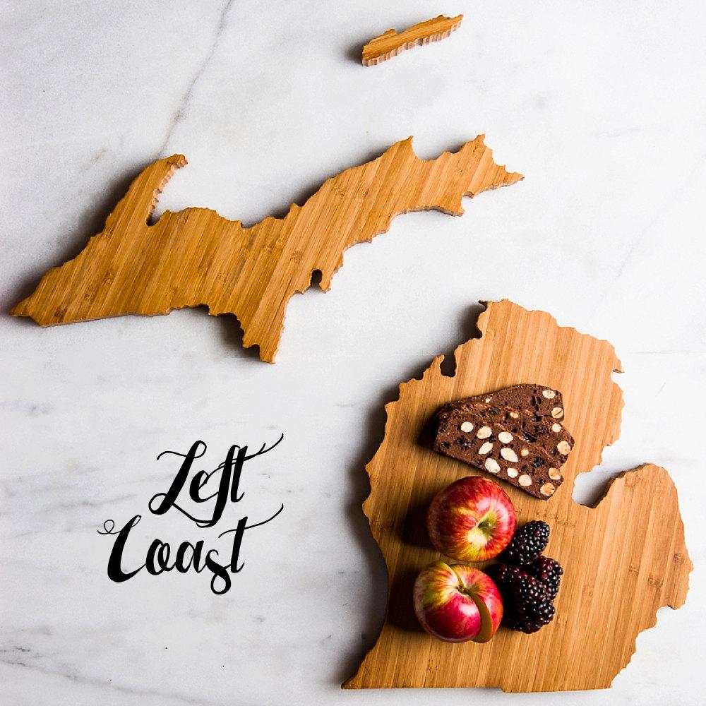 50 States Hometown Engraved State-Shaped Cutting Boards