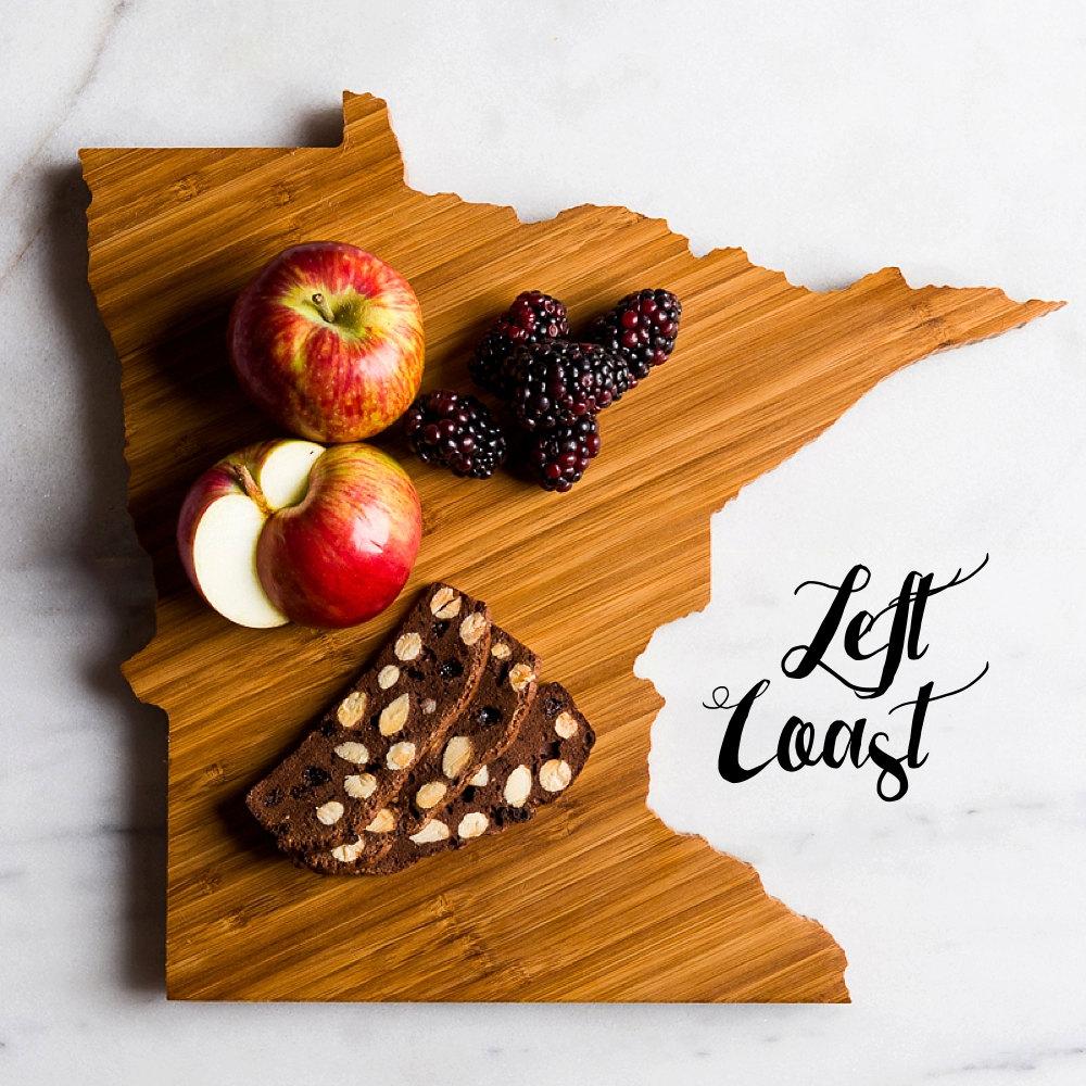 50 States Hometown Engraved State-Shaped Cutting Boards