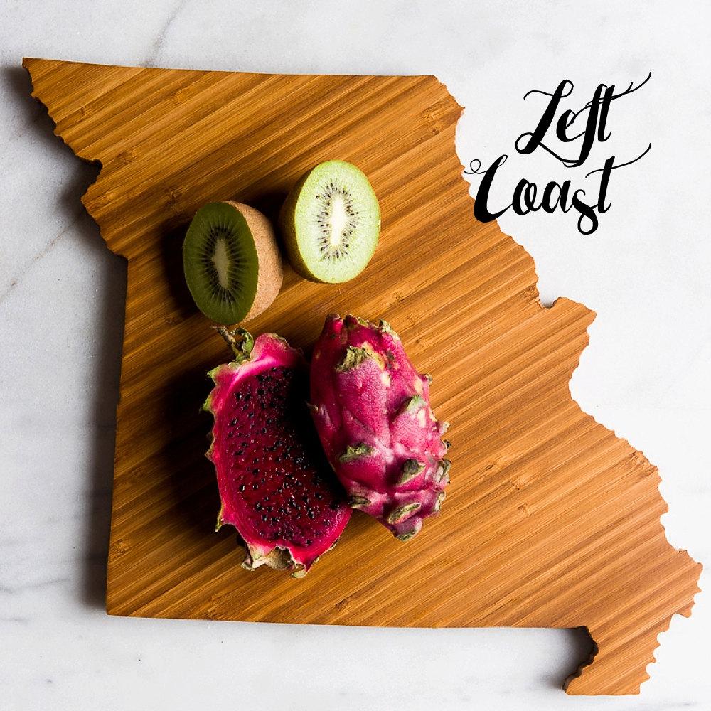 50 States Hometown Engraved State-Shaped Cutting Boards
