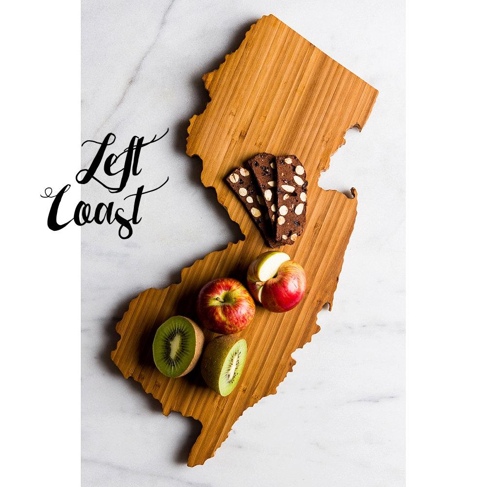 50 States Hometown Engraved State-Shaped Cutting Boards