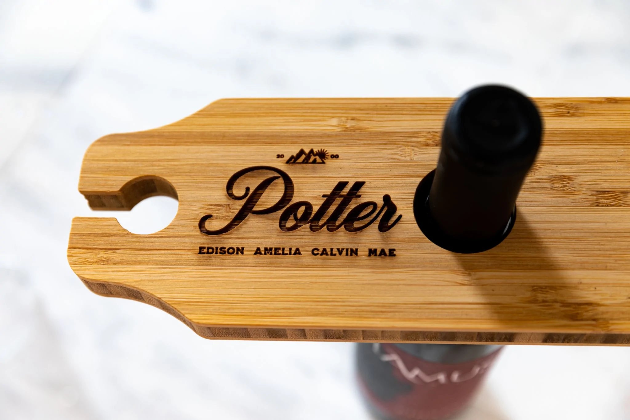 Personalized Wine Glass Caddy