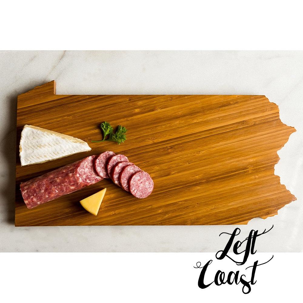 50 States Hometown Engraved State-Shaped Cutting Boards