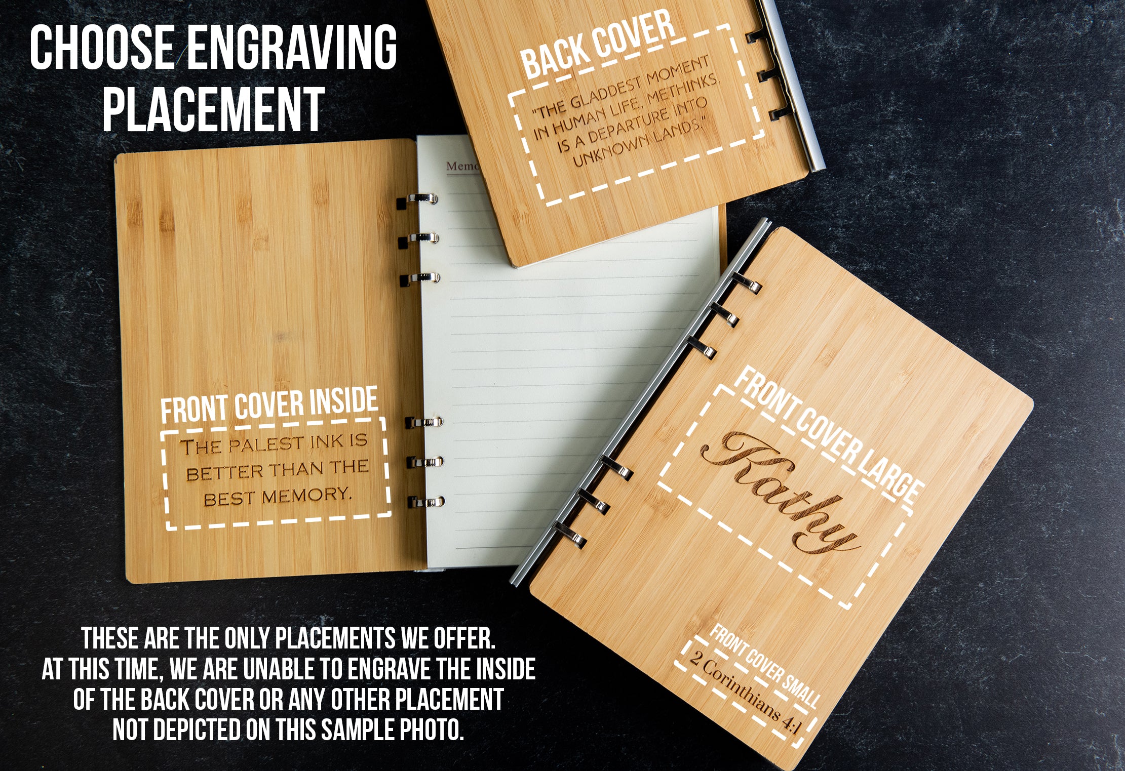 Personalized Wood Notebook