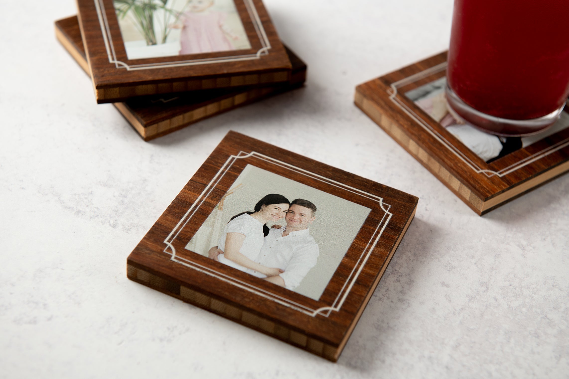 Custom Photo Wood Coasters
