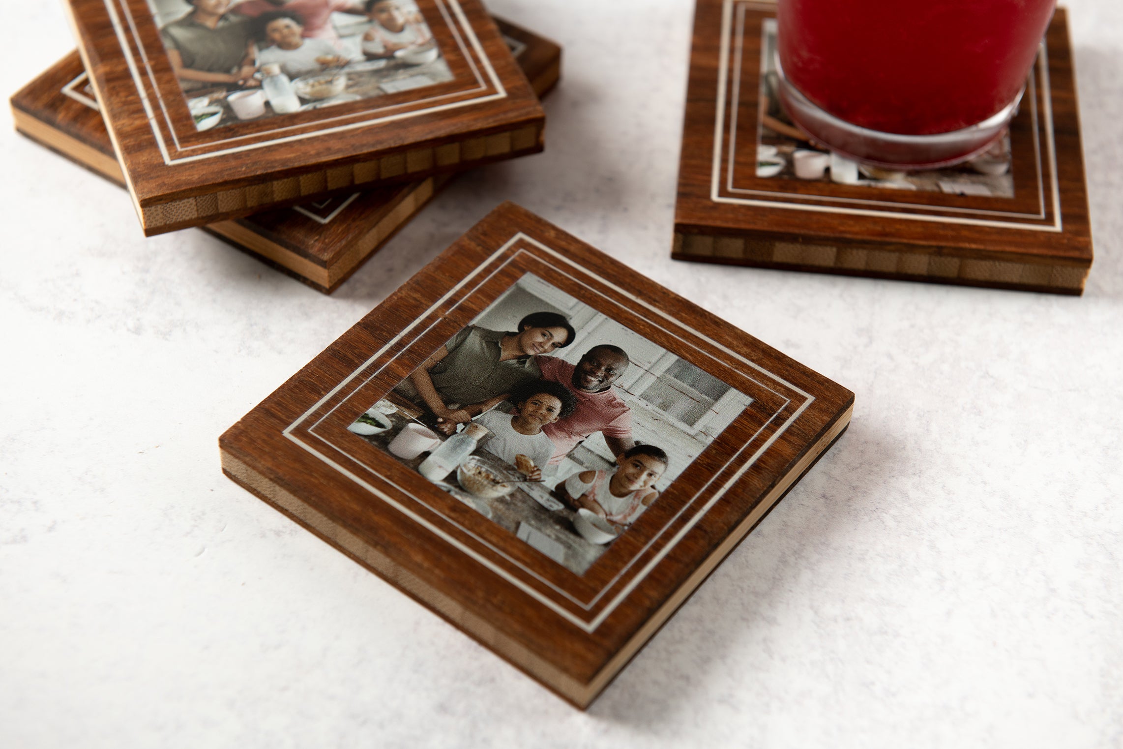Custom Photo Wood Coasters