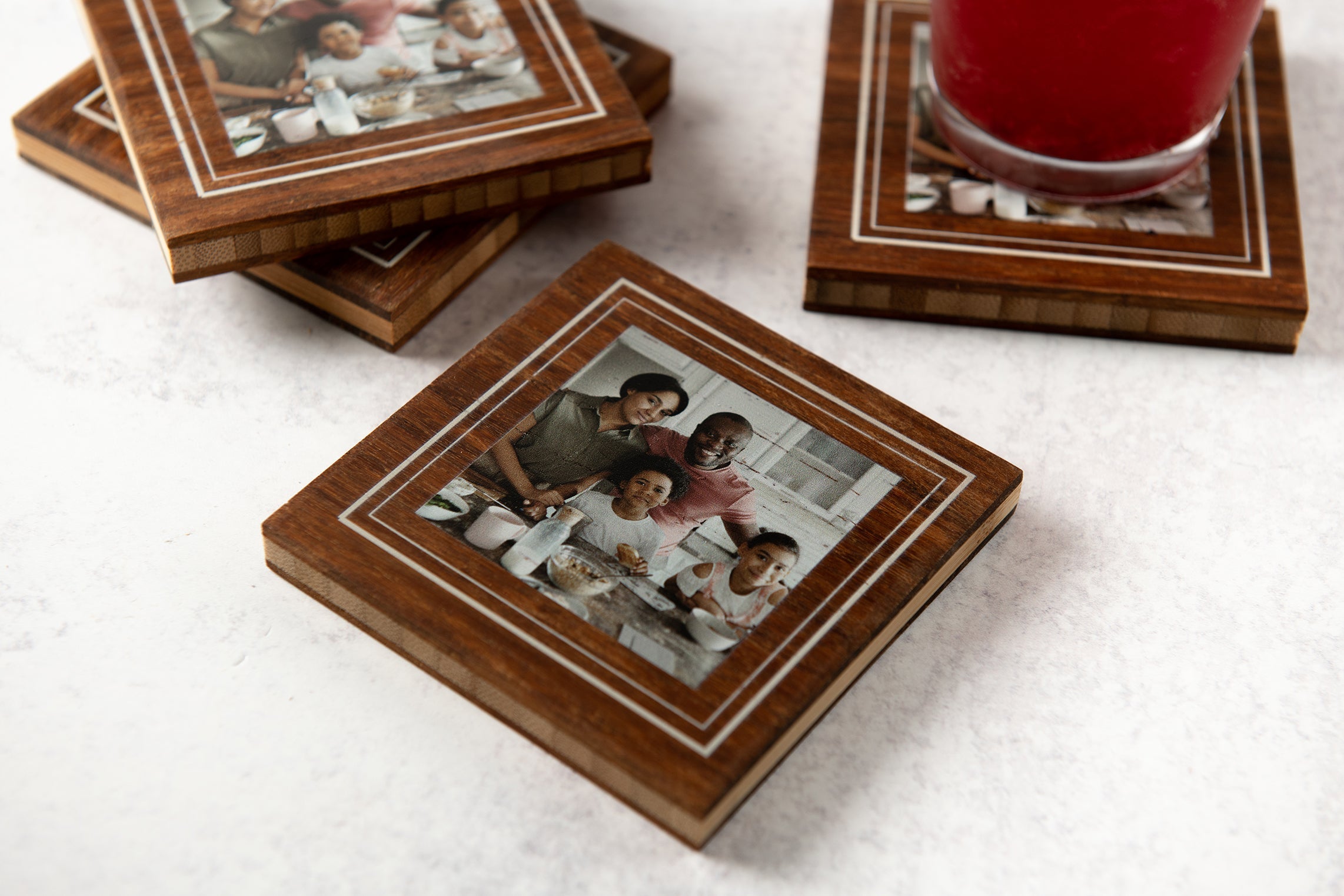 Custom Photo Wood Coasters