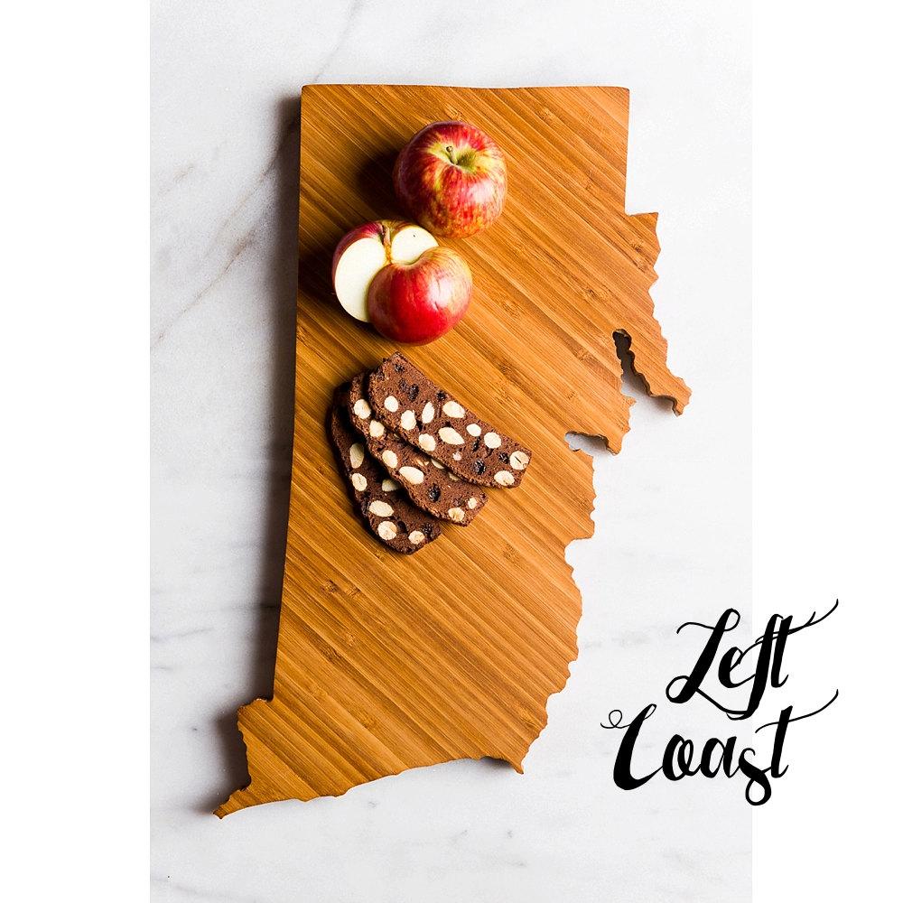 50 States Hometown Engraved State-Shaped Cutting Boards