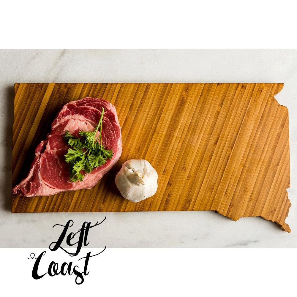 50 States Hometown Engraved State-Shaped Cutting Boards