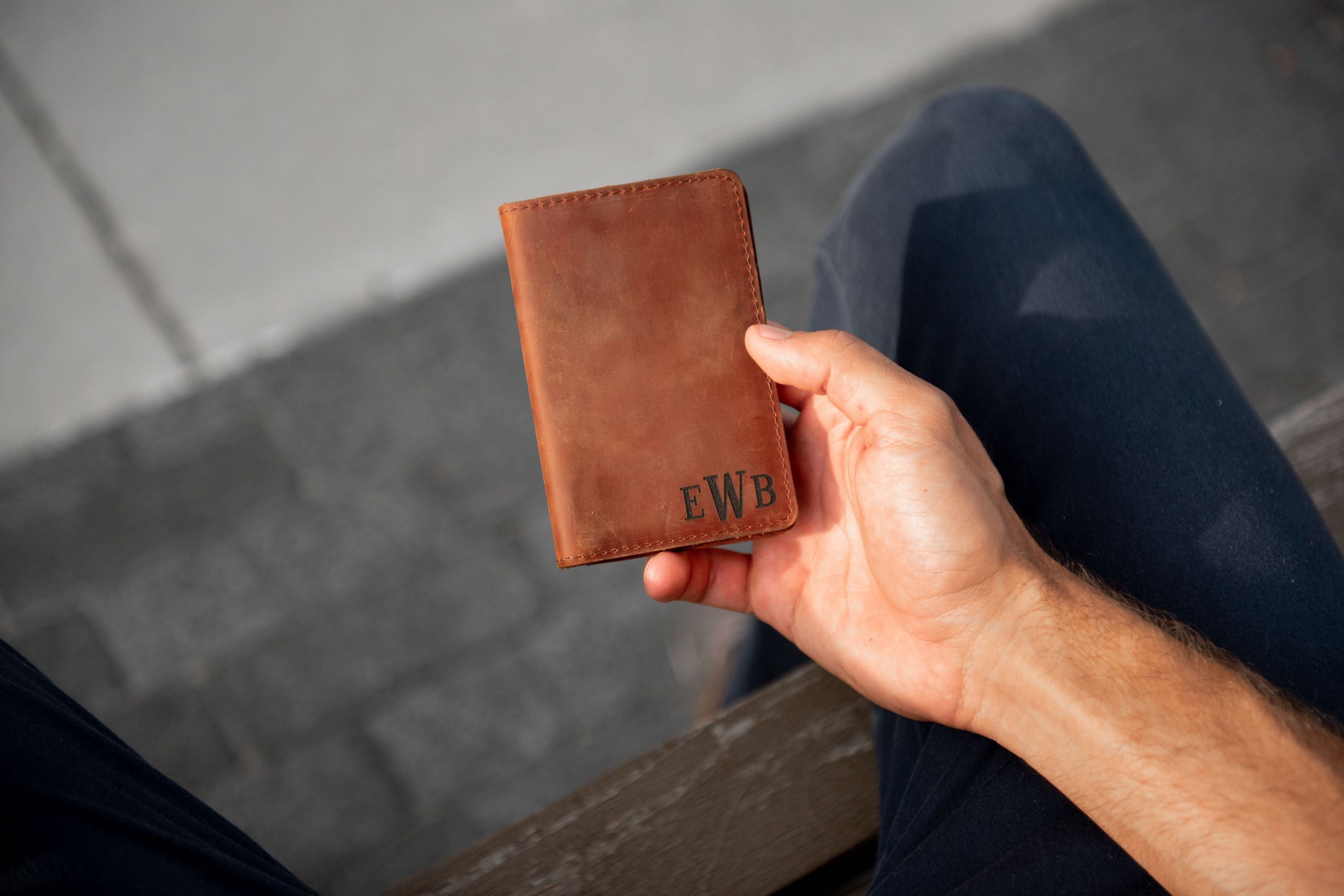 The St Pete Bifold Leather Personalized Wallet
