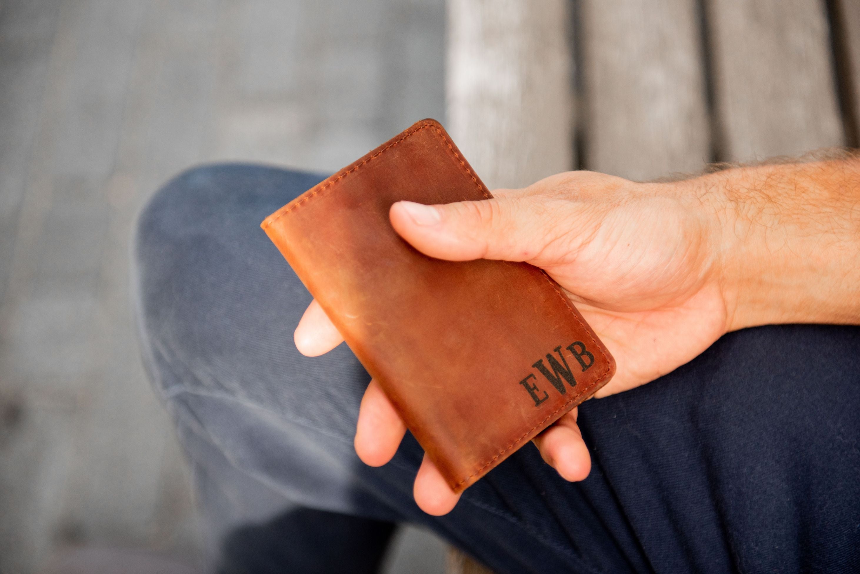 The St Pete Bifold Leather Personalized Wallet