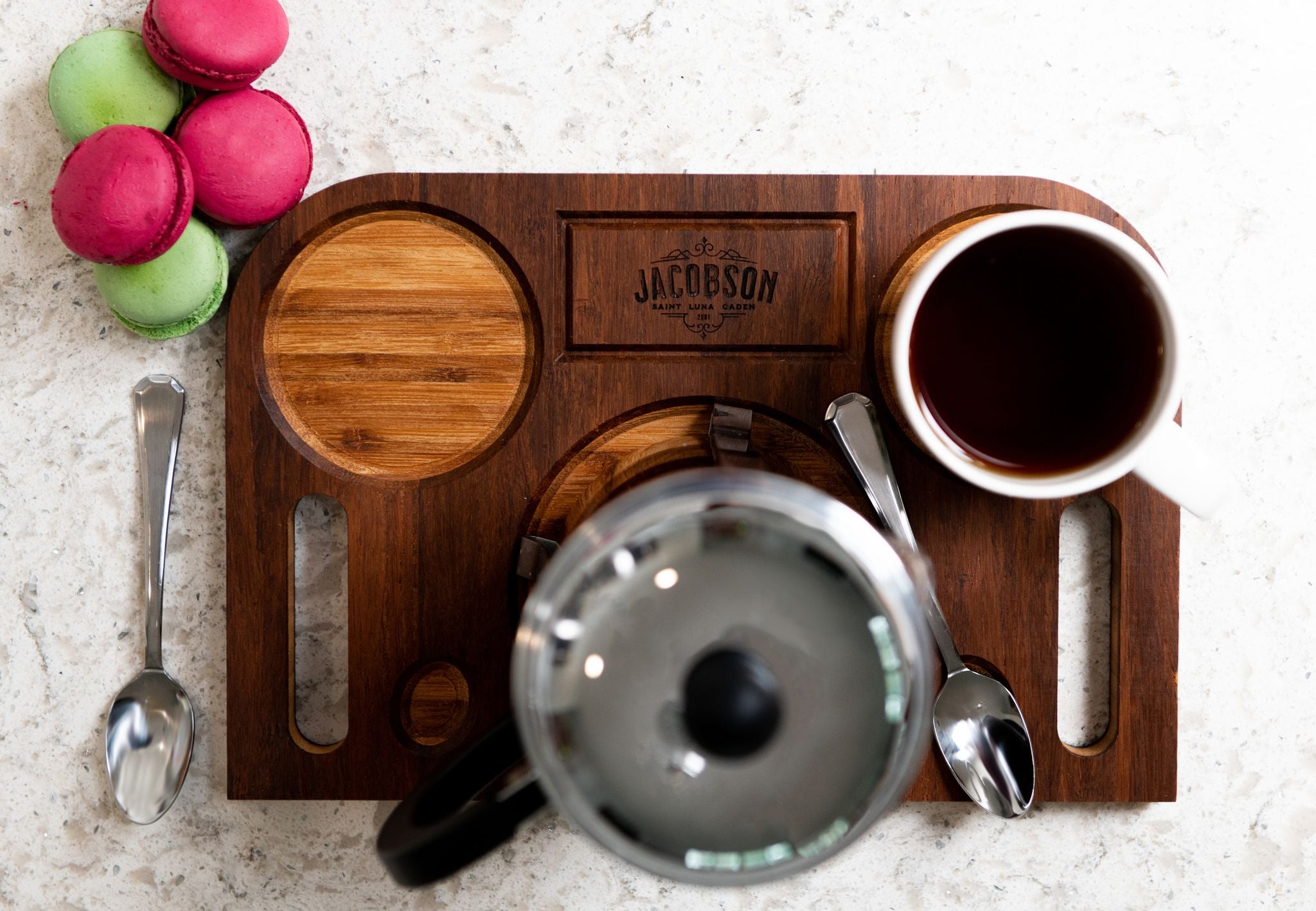 Tea for Two Custom Engraved Board