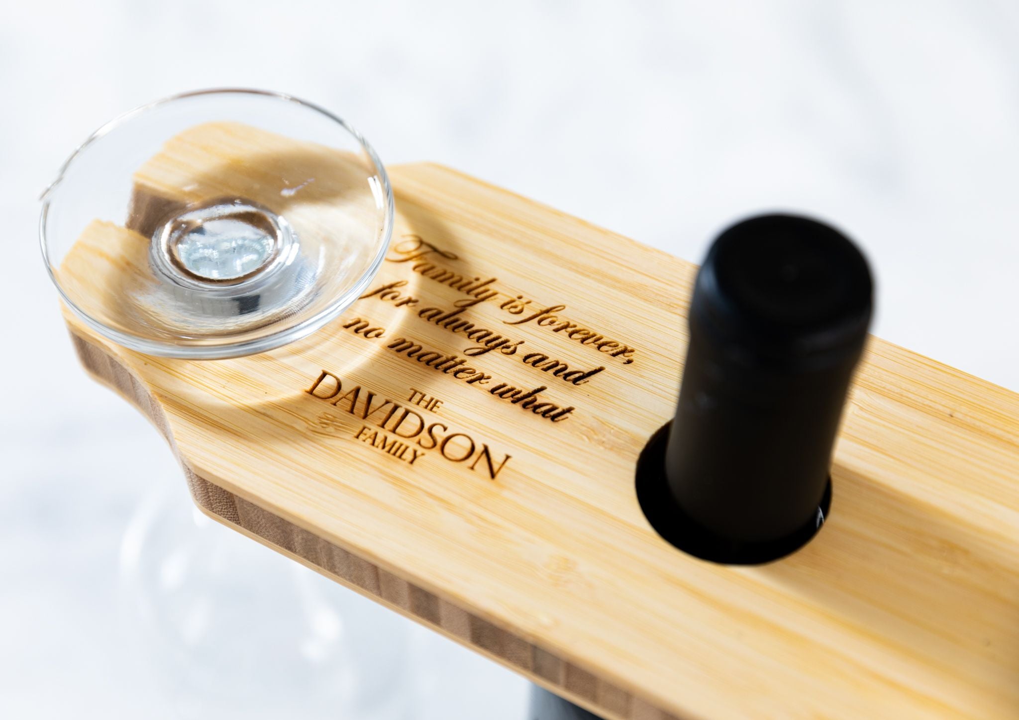 Personalized Wine Glass Caddy