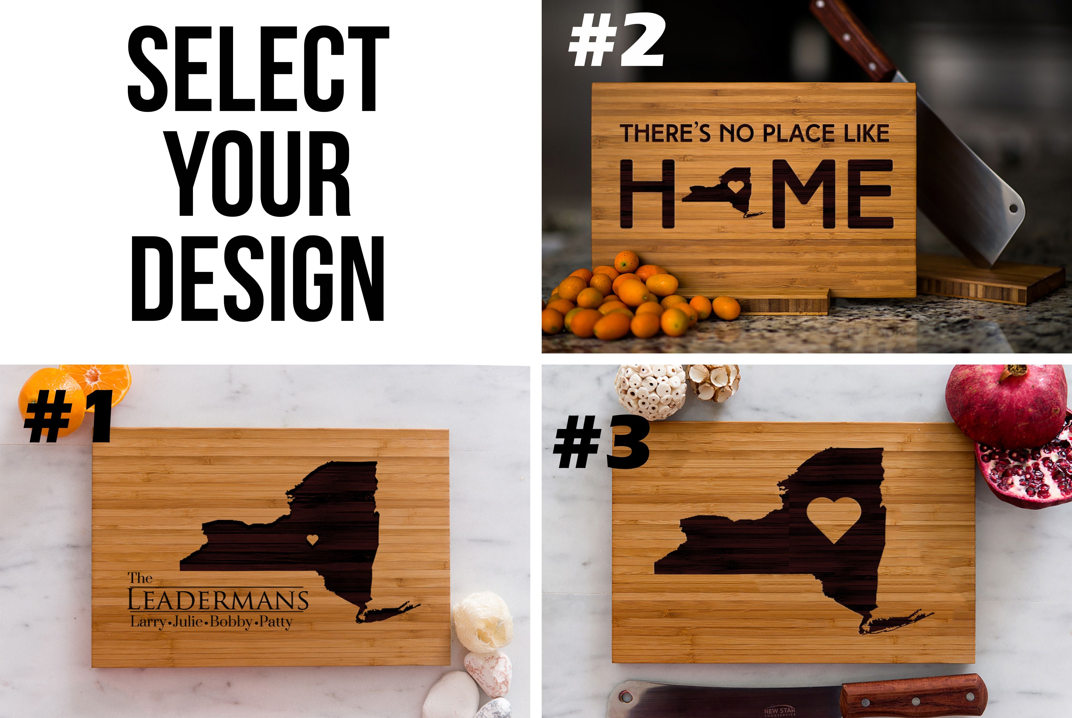 8 x 12 USA Engraved State Cutting Boards
