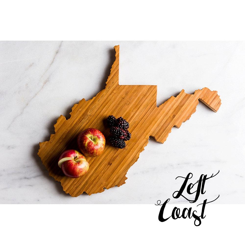 50 States Hometown Engraved State-Shaped Cutting Boards