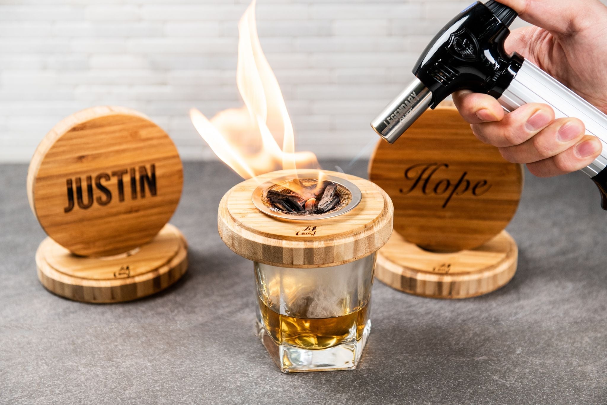 Torch and Tin for Personalized Cocktail Smoker