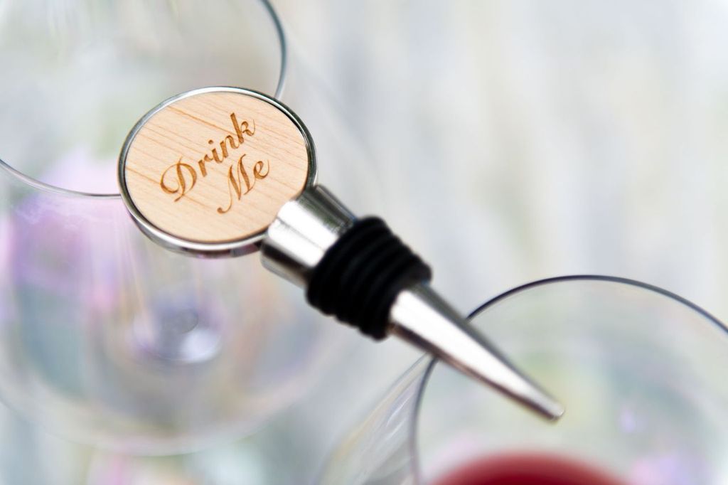 Personalized Circle Metal Wine Bottle Stoppers