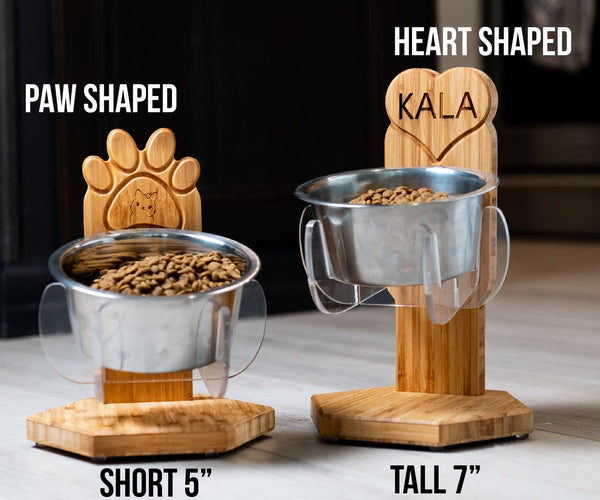 Personalized Floating Pet Bowl Stand