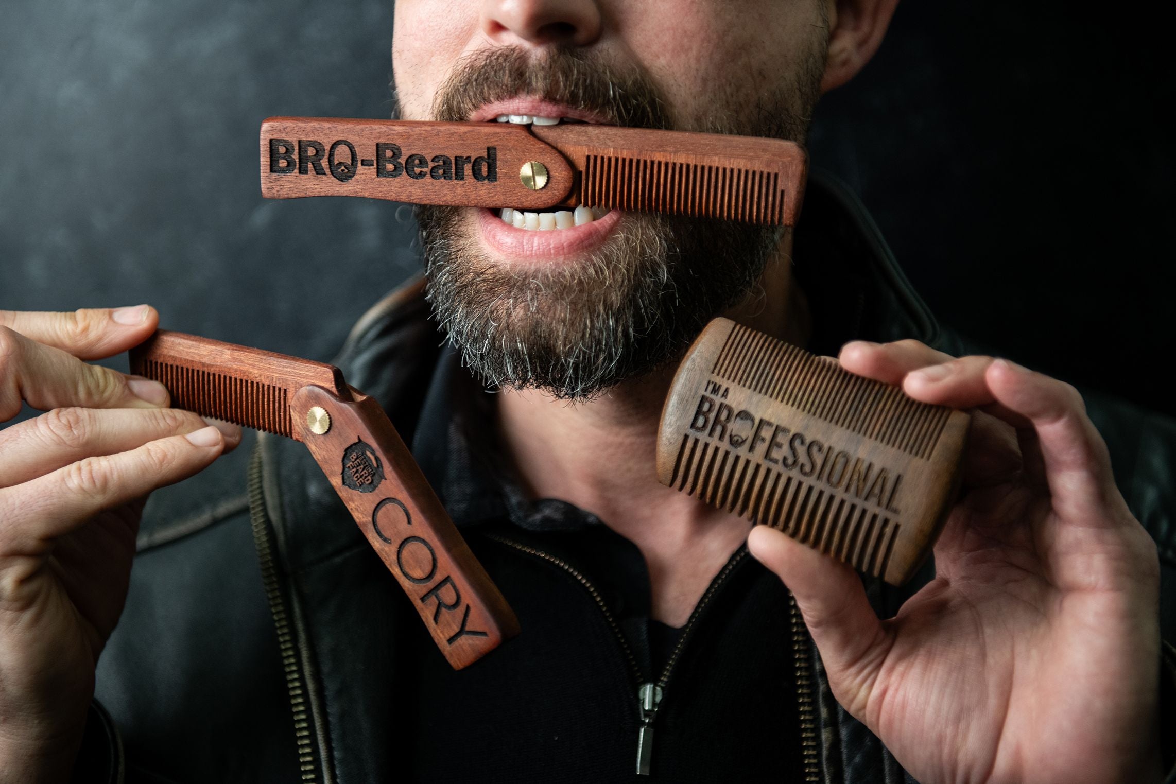 Personalized Beard Comb - Flat or Folding Design