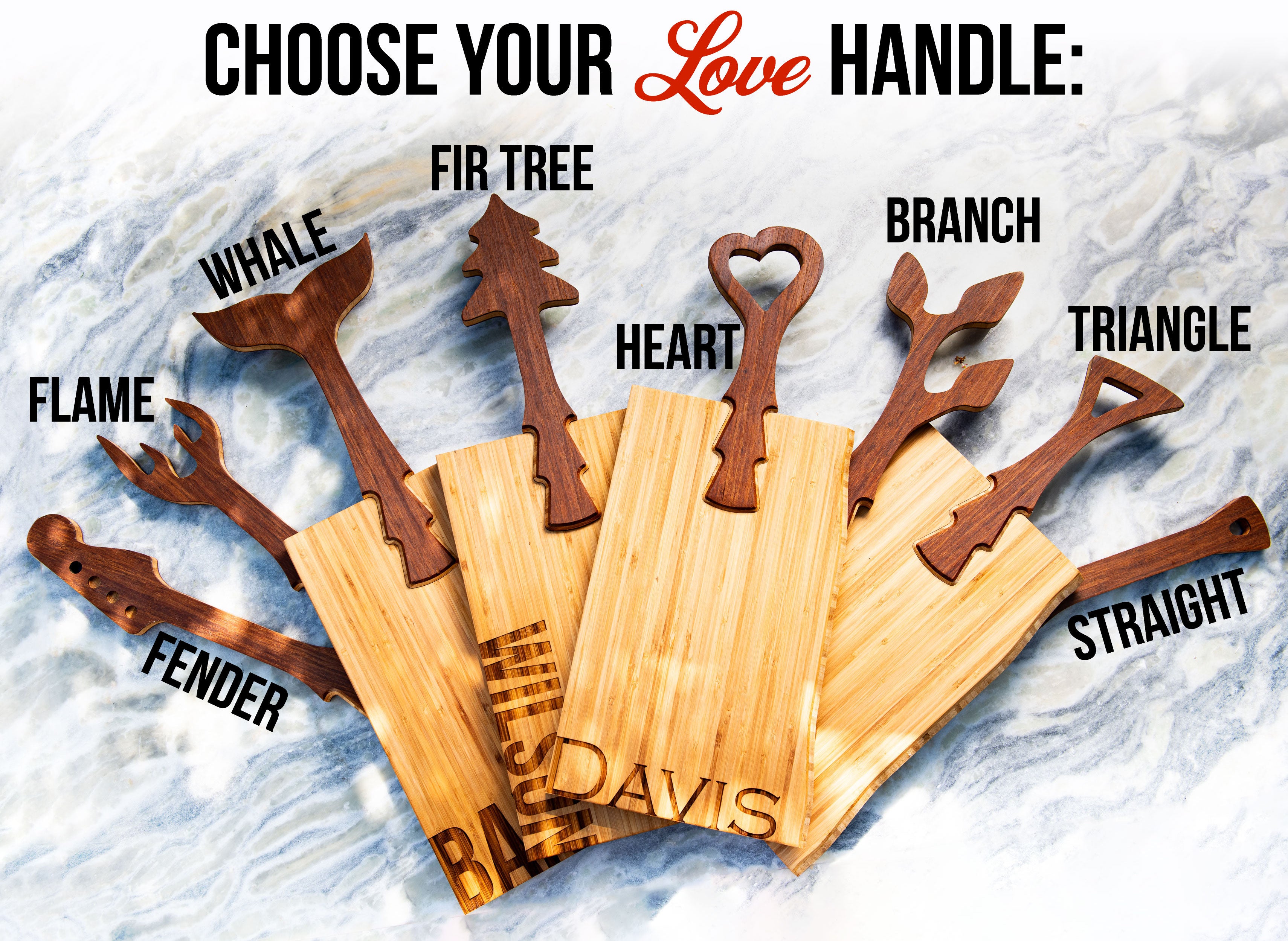 Love Handles Personalized Cutting Board