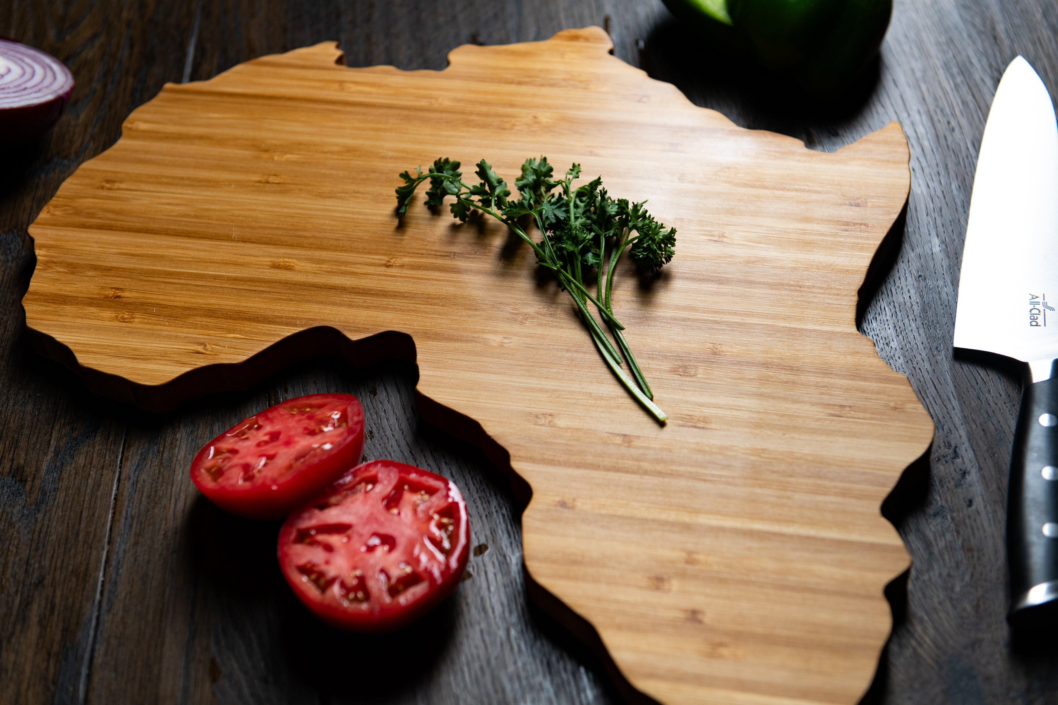 Africa Shape Serving and Cutting Board