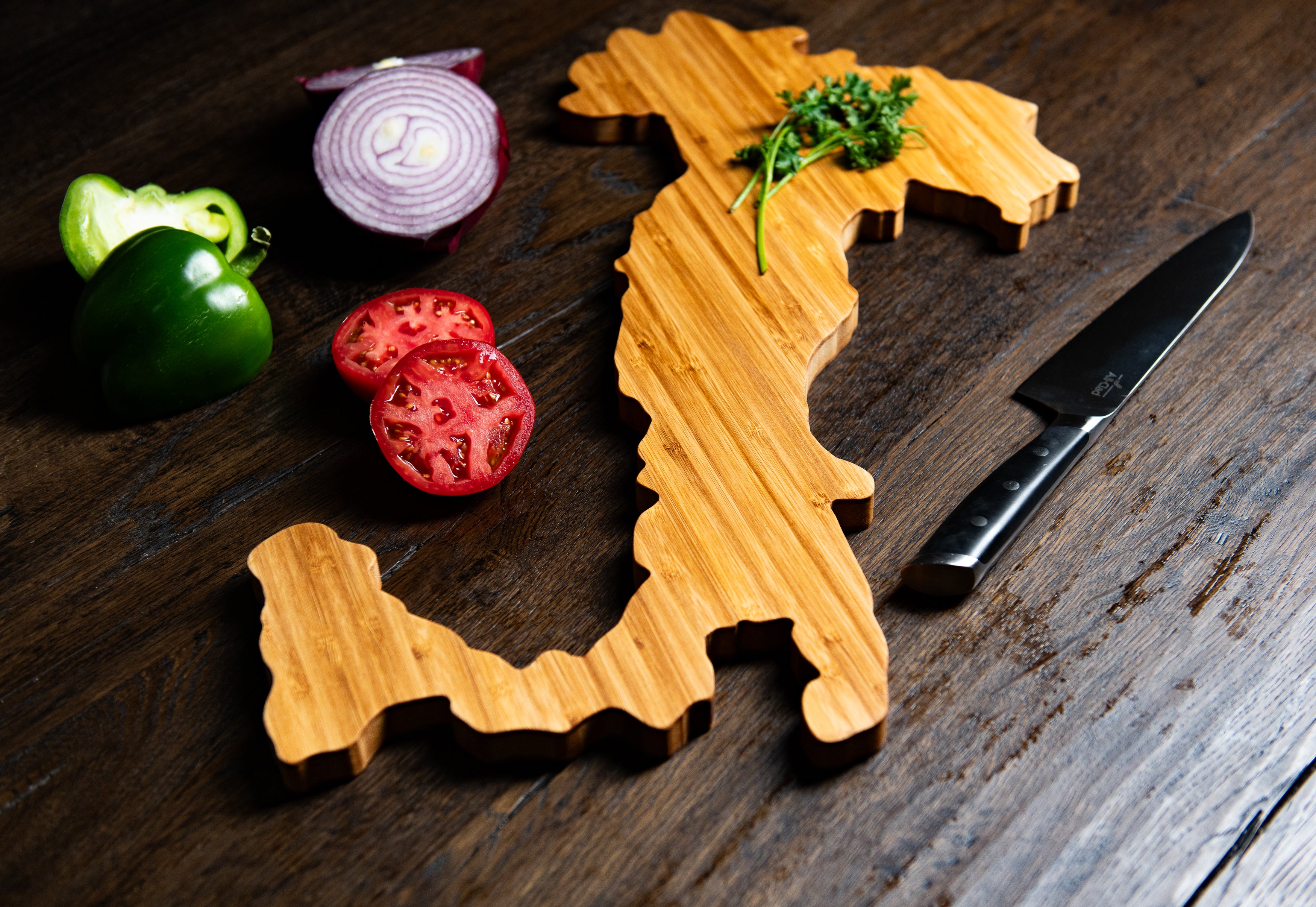 Personalized Country Shaped Cutting Boards