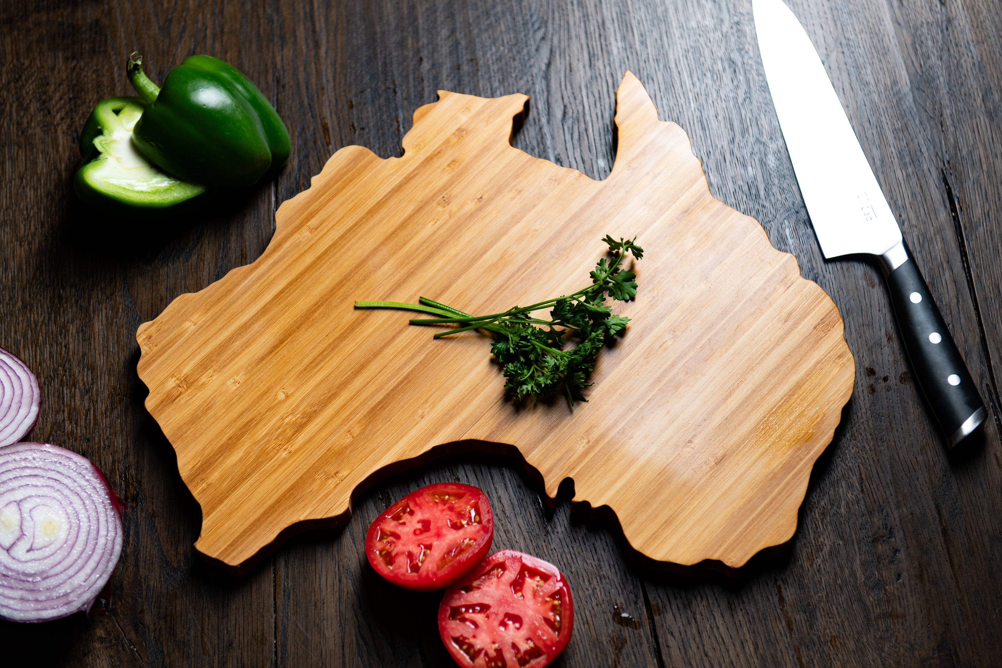 Australia Shape Serving and Cutting Board